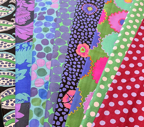 Matt's Mystery Bundles - 2.784 yards - Kaffe #18 - Assorted Remnants