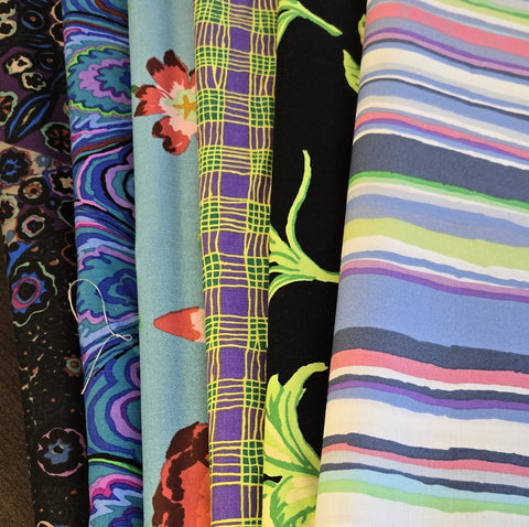 Matt's Mystery Bundles - 4.35 yards - Kaffe #2 - Assorted Remnants