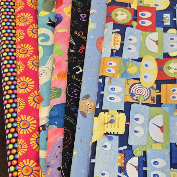 Matt's Mystery Bundles -  5.916 yards - Kids Choice #6 - Assorted Remnants