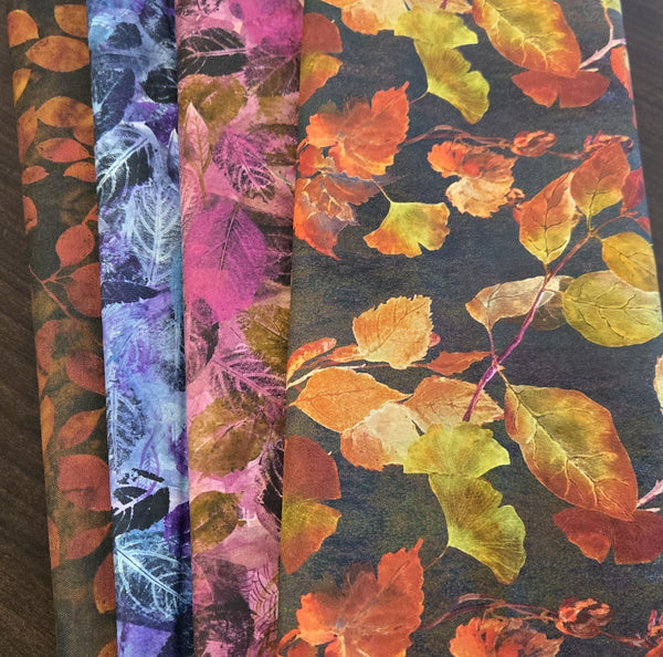 Matt's Mystery Bundles -  3.48 yards - Leaves - Assorted Remnants