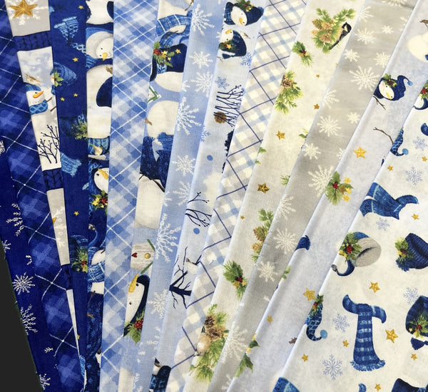 Matt's Mystery Bundles -  6.612 yards - Let It Snow-Man! - Assorted Remnants
