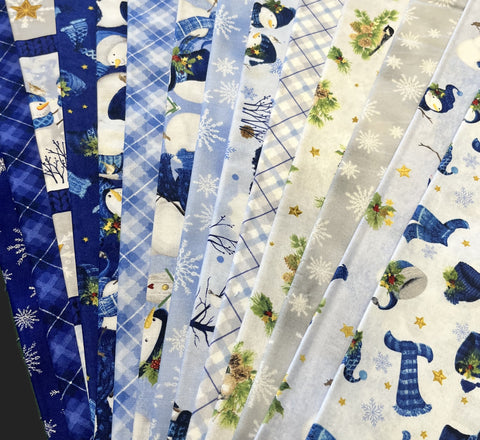 Matt's Mystery Bundles -  6.612 yards - Let It Snow-Man! - Assorted Remnants