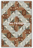 Riley Blake Pre-Cut 12-Block Log Cabin Quilt Kit - Let's Wander