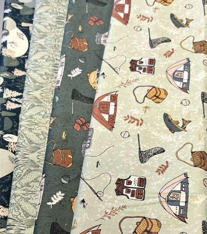 Matt's Mystery Bundles -  3.48 yards - Lets Wander - Assorted Remnants