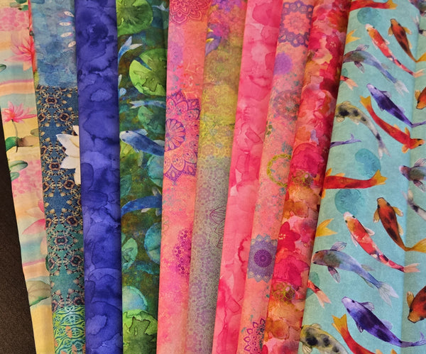 Matt's Mystery Bundles - 7.308 Yards -Lily Pond #2- Assorted Remnants