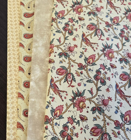 Matt's Mystery Bundles -  3.828 yards - Love Birds- Assorted Remnants