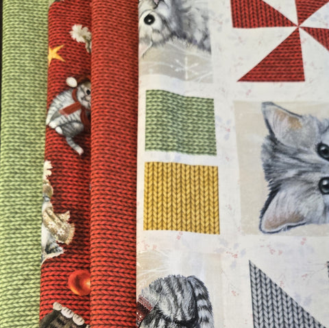 Matt's Mystery Bundles -  4.872 yards - Meow - Assorted Remnants