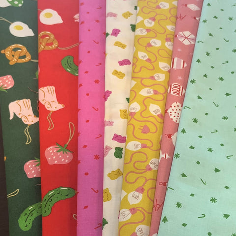 Matt's Mystery Bundles - 4.872 yards - Merry Happy #2 - Assorted Remnants