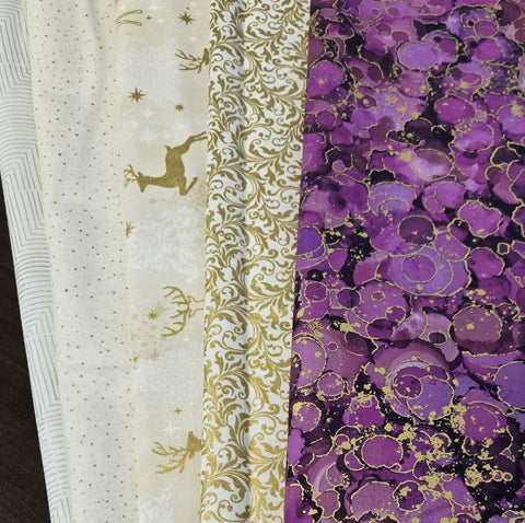 Matt's Mystery Bundles -  3.48 yards -Misc. Metallics- Assorted Remnants