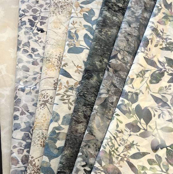Matt's Mystery Bundles - 5.94 yards - Nature Batiks -Assorted Remnants