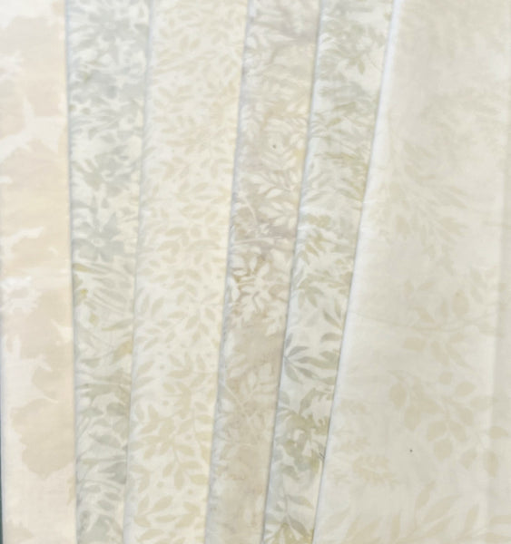 Matt's Mystery Bundles - 8.37 Yards - Neutral Batiks - Assorted Remnants