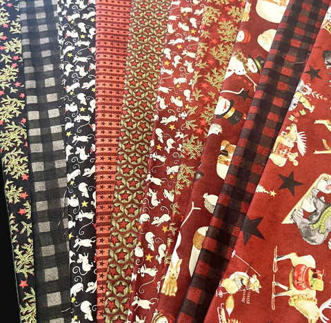 Matt's Mystery Bundles - 4.698 yards - Northern Christmas #2 - Assorted Remnants