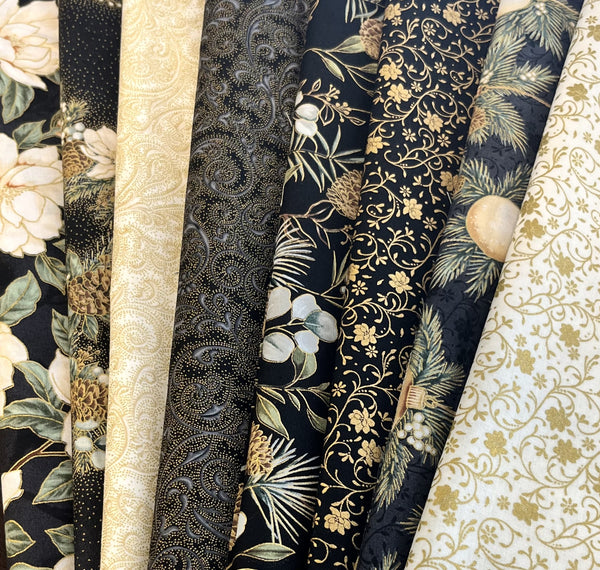 Matt's Mystery Bundles -  3.48 yards - Ornament Grove #1 - Assorted Remnants