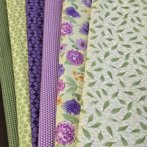 Matt's Mystery Bundles - 7.308 Yards - Plum Petals - Assorted Remnants