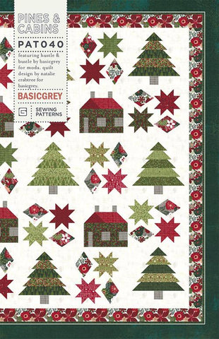 Holiday Sweets - Christmas fabric, Gingerbread House Yardage, Trees, Mint  Green, Gold, Hoffman Fabric, Christmas yardage