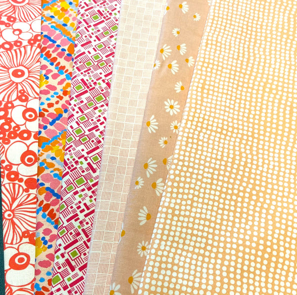 Matt's Mystery Bundles - 5.394 yards - Pink & Peach - Assorted Remnants