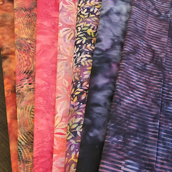 Matt's Mystery Bundles - 6.48 yards -Pinks & Purples - Assorted Remnants