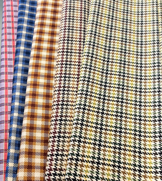 Matt's Mystery Bundles -  3.48 yards - Plaid Venture Club - Assorted Remnants