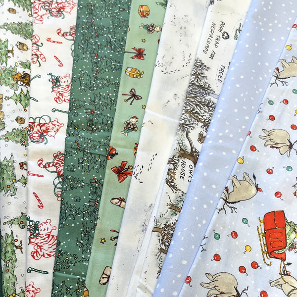 Matt's Mystery Bundles - 5.22 yards - Christmas At Pooh Corner #2 - Assorted Remnants