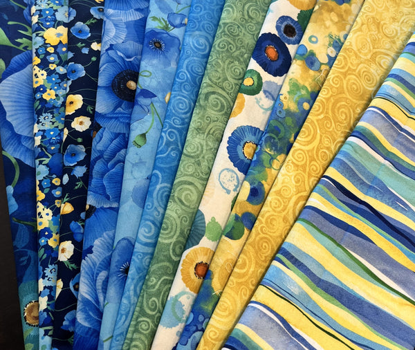 Matt's Mystery Bundles -  7.656 yards - Poppy Serenade #2- Assorted Remnants