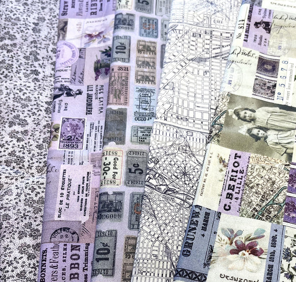 Matt's Mystery Bundles -  5.742 yards - Eclectic Elements Purple - Assorted Remnants