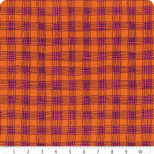 Free Spirit Kaffe Fassett Collective PWBM089 Coral Gingham By The Yard