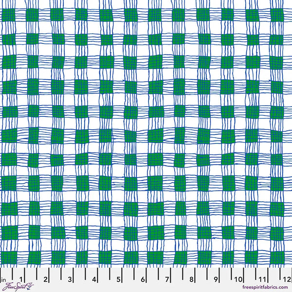 Free Spirit Kaffe Fassett Collective PWBM089 Green Gingham By The Yard