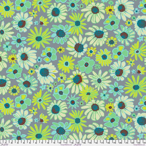 Free Spirit Kaffe Fassett Collective PWBM093 Grey Bloomers By The Yard
