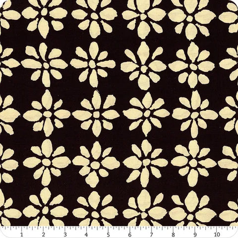 Free Spirit Kaffe Fassett Collective PWBM094 Black Snow Flower By The Yard