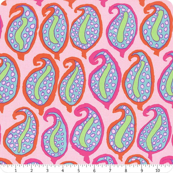 Free Spirit Kaffe Fassett Collective PWBM096 Pink Pasha Paisley By The Yard