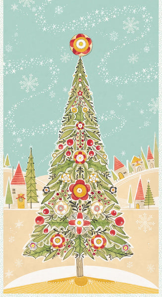 Free Spirit Oh Christmas Tree PWCD037 XPanel Oh Christmas Tree PANEL By The PANEL (Not Strictly By The Yard)