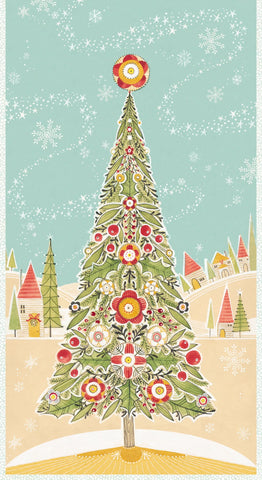 Free Spirit Oh Christmas Tree PWCD037 XPanel Oh Christmas Tree PANEL By The PANEL (Not Strictly By The Yard)