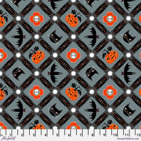 Free Spirit PWCD147 XStone Witchy Kitty By The Yard