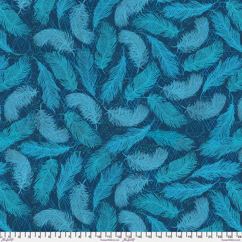 Free Spirit Findings PWVW046 Indigo Feathers By The Yard