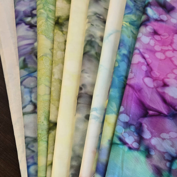 Matt's Mystery Bundles - 6.48 yards -Rainbow Batiks #70 - Assorted Remnants