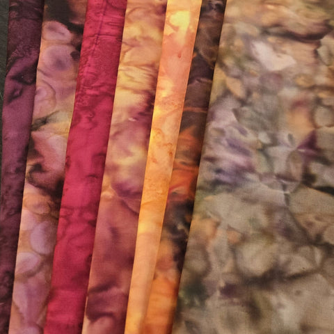 Matt's Mystery Bundles - 4.32 yards - Rainbow Batiks #72 - Assorted Remnants