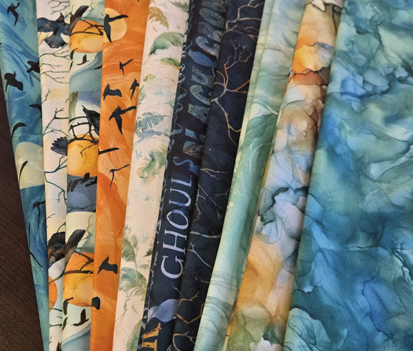 Matt's Mystery Bundles -  8.874 yards - Raven #2 - Assorted Remnants