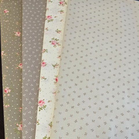 Matt's Mystery Bundles -  4.002 yards - Rosebuds - Assorted Remnants