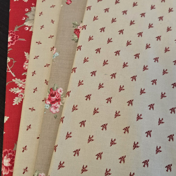 Matt's Mystery Bundles -  3.828 yards -Roses - Assorted Remnants