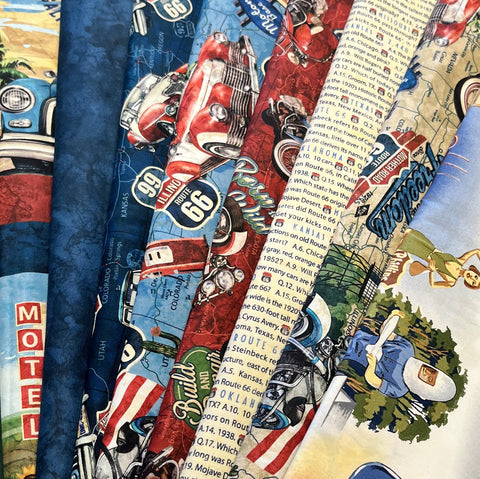 Matt's Mystery Bundles -  8.004 yards - Route 66 - Assorted Remnants