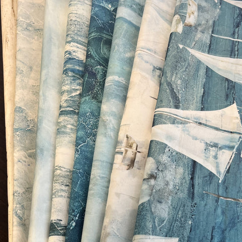 Matt's Mystery Bundles - 4.524 yards - Smooth Sailing #2- Assorted Remnants