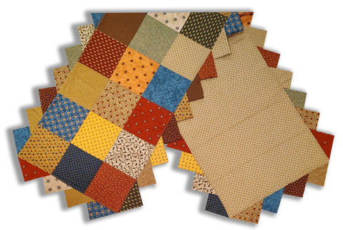 Fully FINISHED Prairie Points Table Runner - Civil War Prints