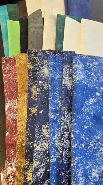 Matt's Mystery Bundles - 4.35 yards - Brilliance-Grunge Scraps For A Jelly Roll - Assorted Remnants
