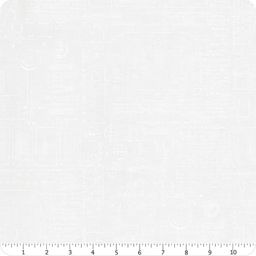 Riley Blake Sew America C17348 White Sewing Notes By The Yard