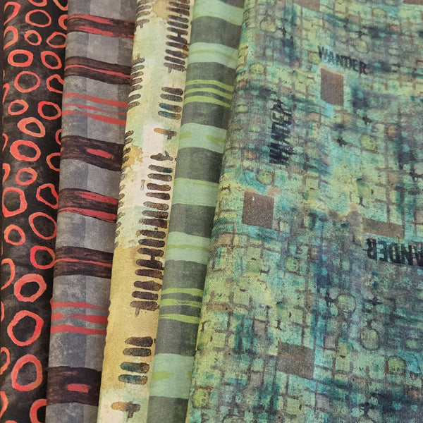 Matt's Mystery Bundles -  3.48 yards - Sketch Book #1 - Assorted Remnants