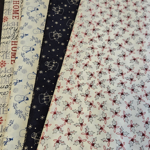 Matt's Mystery Bundles - 4.872 yards - Snowmen - Assorted Remnants
