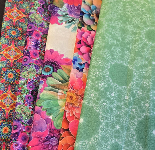 Matt's Mystery Bundles -  3.132 yards - Spectrum Hot Pink- Assorted Remnants