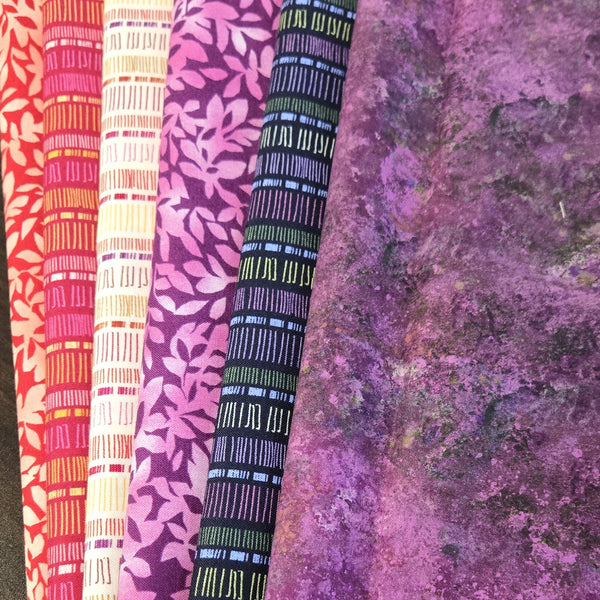 Matt's Mystery Bundles -  5.22 yards - Stripes & Leaves - Assorted Remnants