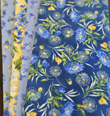 Matt's Mystery Bundles -  3.828 yards -Summer Breeze #4 - Assorted Remnants