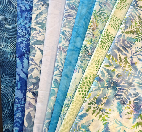 Matt's Mystery Bundles - 7.29 yards - Early Spring Batiks - Assorted Remnants